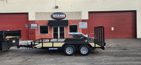 New 7 x 14 Sure-Trac Tube Top Utility Trailer  7k