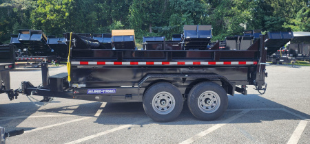 New SALE***7 x 12 Sure-Trac HD Low-Pro Telescopic Dump Trailer 14k w/ Hydraulic Jack