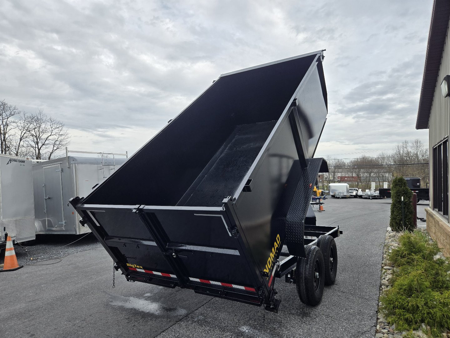 New 7 x 14 Big Tex NOMAD 14LX 48" High Side Low Pro Dump Trailer, 14k GVWR ***Scissor Hoist w/Power Up, Power Down & Gravity Down