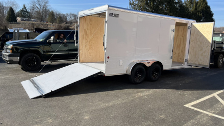 New 7 x 16 Car-Mate Custom Cargo Landscaper HD tongue 7k