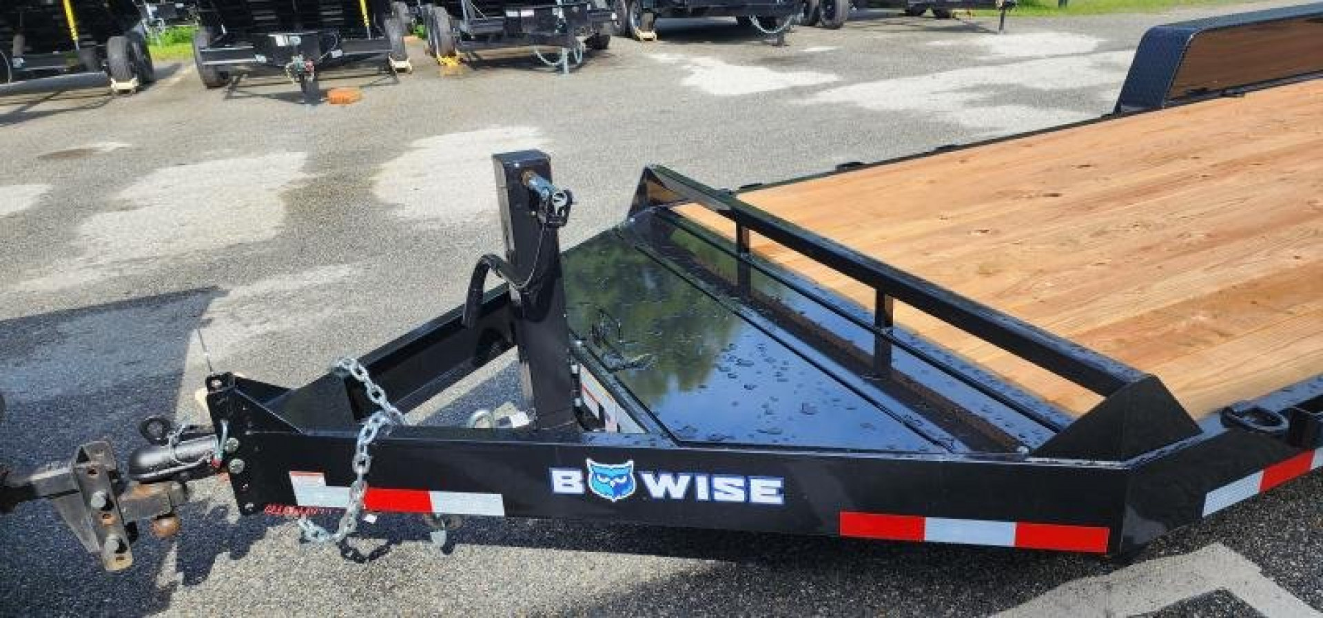 New 7 x 20 EH14 BWISE Implement Equipment Trailer 14k **Hammertone Black