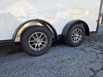 New 7.5 x 14 XPRESS Aluminum Ultimate UTV Cargo Trailer, 7K GVWR ***White w/Black Out Pkg, Extra Tie Downs