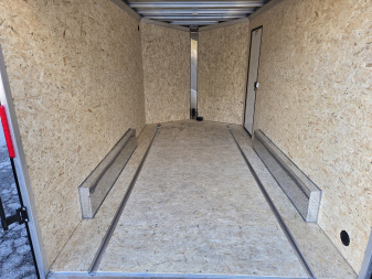 New 7.5 x 14 XPRESS Aluminum Ultimate UTV Cargo Trailer, 7K GVWR ***White w/Black Out Pkg, Extra Tie Downs