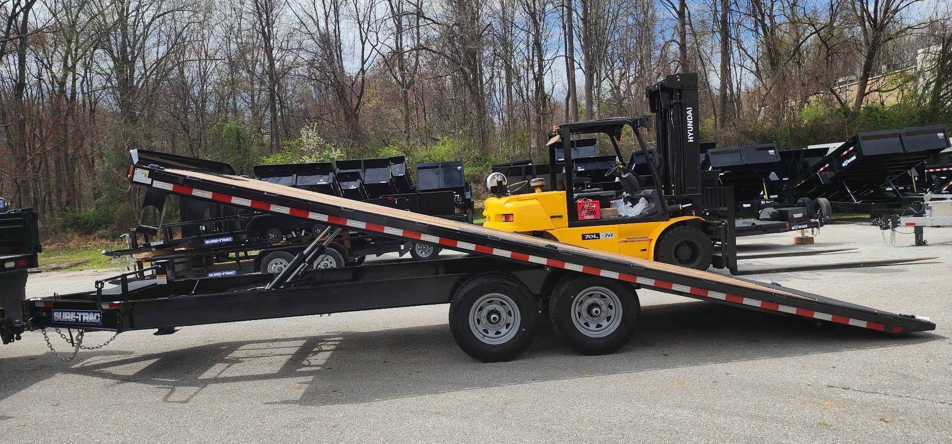 New 8.5 x 22 Sure-Trac HD Power-Tilt Deck Over Equipment Trailer 15K