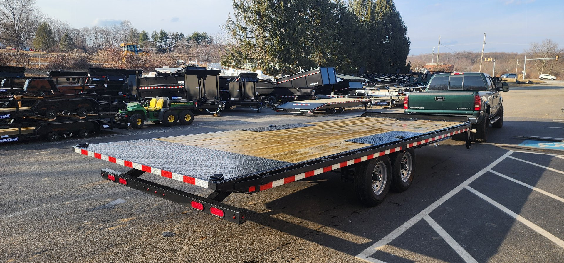 New 8.5 x 22 Sure-Trac HD Power-Tilt Deck Over Equipment Trailer 15K