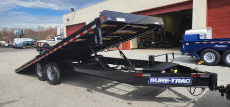 New 8.5 x 22 Sure-Trac HD Power-Tilt Deck Over Equipment Trailer 15K