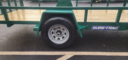 New 7 x 14 Sure-Trac Tube Top Utility Trailer 5k Brakes**GREEN“2025 Philadelphia Eagles Edition”
