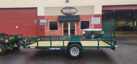 New 7 x 14 Sure-Trac Tube Top Utility Trailer 5k Brakes**GREEN“2025 Philadelphia Eagles Edition”