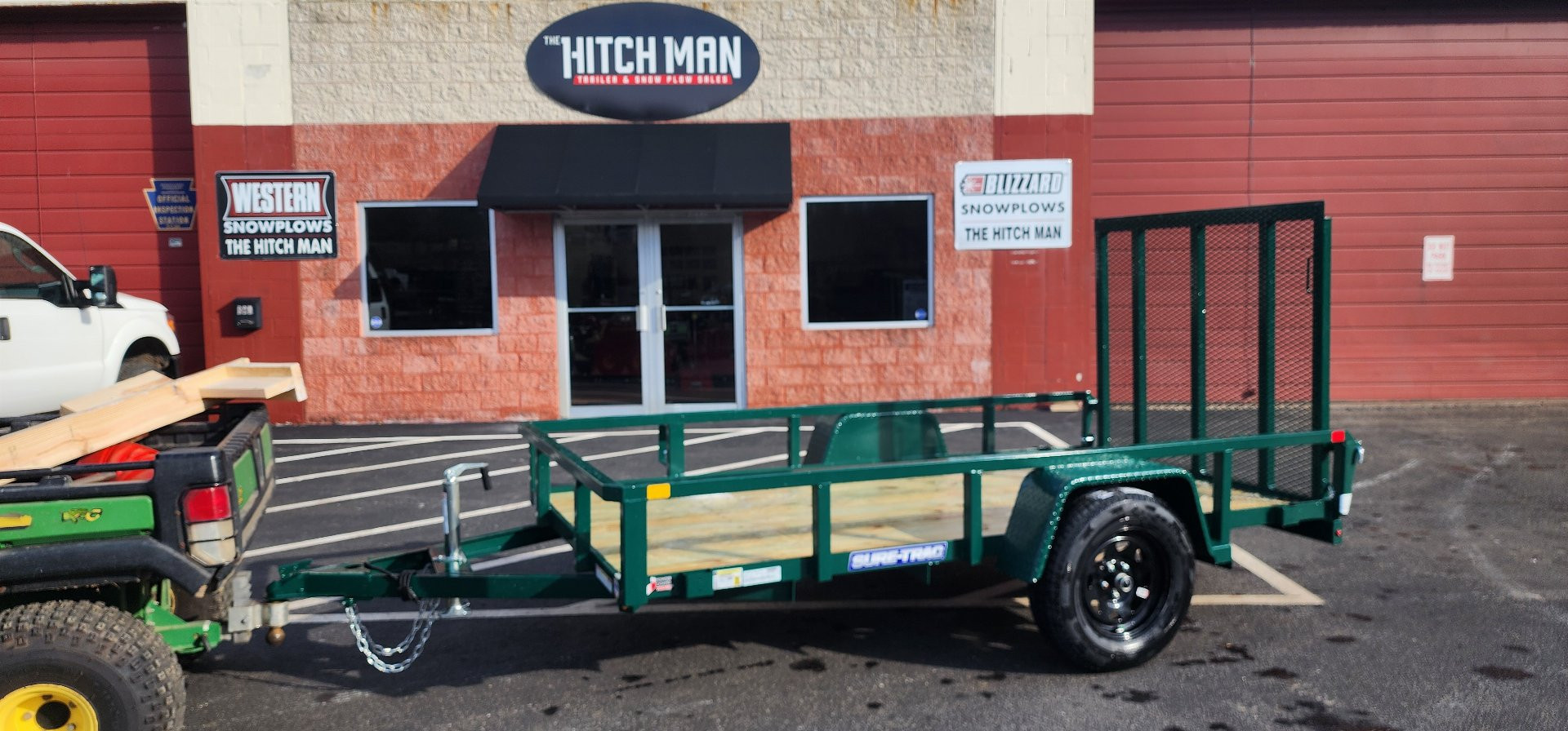 New 5 x 10 Sure-Trac Tube Top Utility Trailer 3k**GREEN“2025 Philadelphia Eagles Edition”