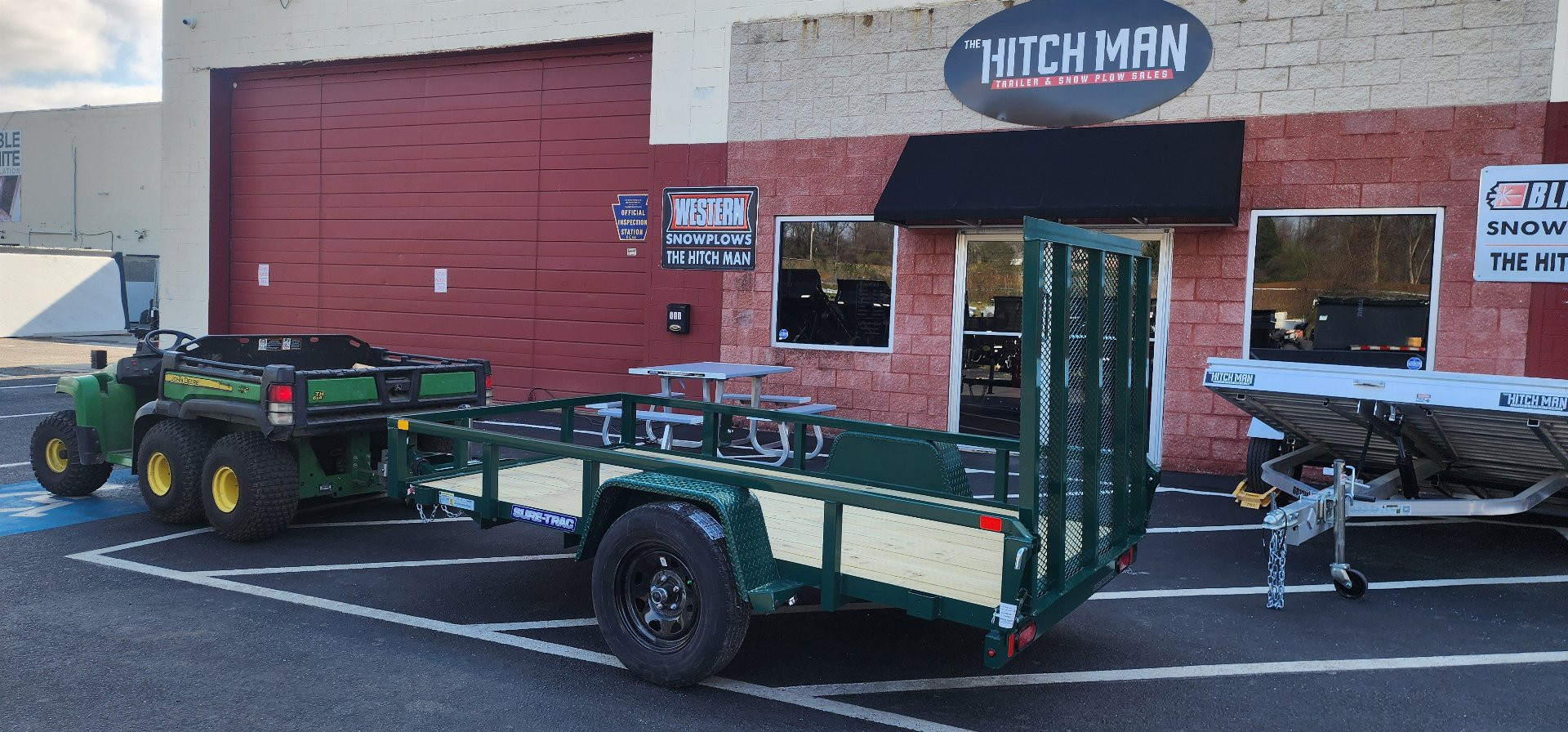 New 5 x 10 Sure-Trac Tube Top Utility Trailer 3k**GREEN“2025 Philadelphia Eagles Edition”