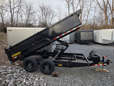 New 7 x 14 Big Tex NOMAD 14LX Low Pro Dump Trailer, 14k GVWR ***Scissor Hoist Lift w/Power Up, Power Down & Gravity Down
