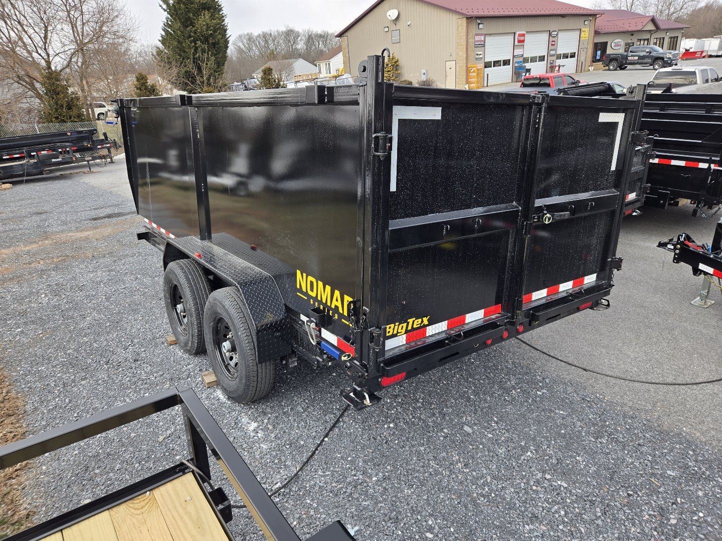 New 7 x 14 Big Tex NOMAD 14LX 48" High Side Low Pro Dump Trailer, 14k GVWR ***Scissor Hoist w/Power Up, Power Down & Gravity Down