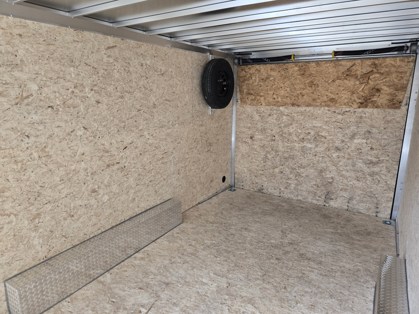 New 8.5 X 20 Xpress Aluminum Enclosed Car Trailer, 7k GVWR ***Silver w/Ramp Door, Spare Tire & Inside Spare Mount