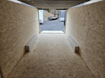 New 8.5 X 20 Xpress Aluminum Enclosed Car Trailer, 7k GVWR ***Silver w/Ramp Door, Spare Tire & Inside Spare Mount