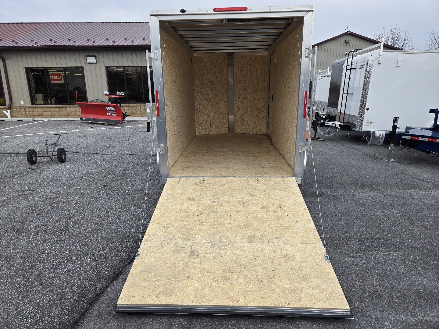 New 6 x 12 Xpress XLT Pro All-Aluminum Cargo / Enclosed Trailer, 3k GVWR ***Charcoal Gray w/Ramp Door, 6" Extra Height, Spare Tire Assy w/Inside Mount