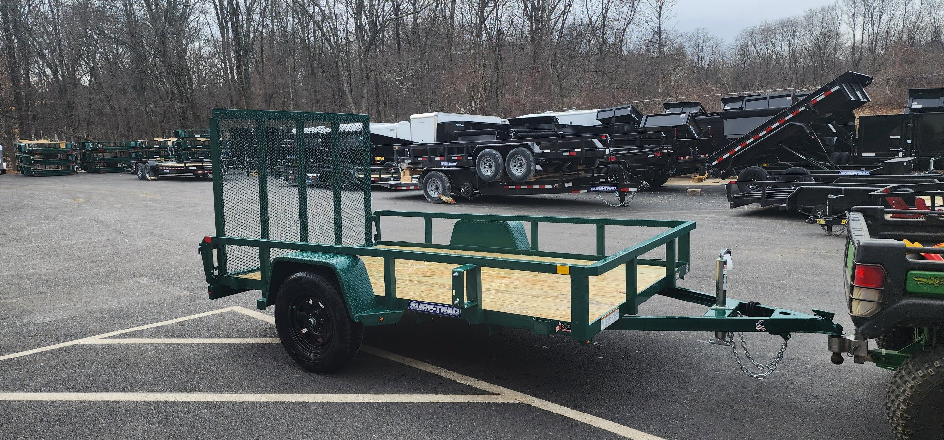 New 6 x 10 Sure-Trac Tube Top Utility Trailer 3k**GREEN“2025 Philadelphia Eagles Edition”