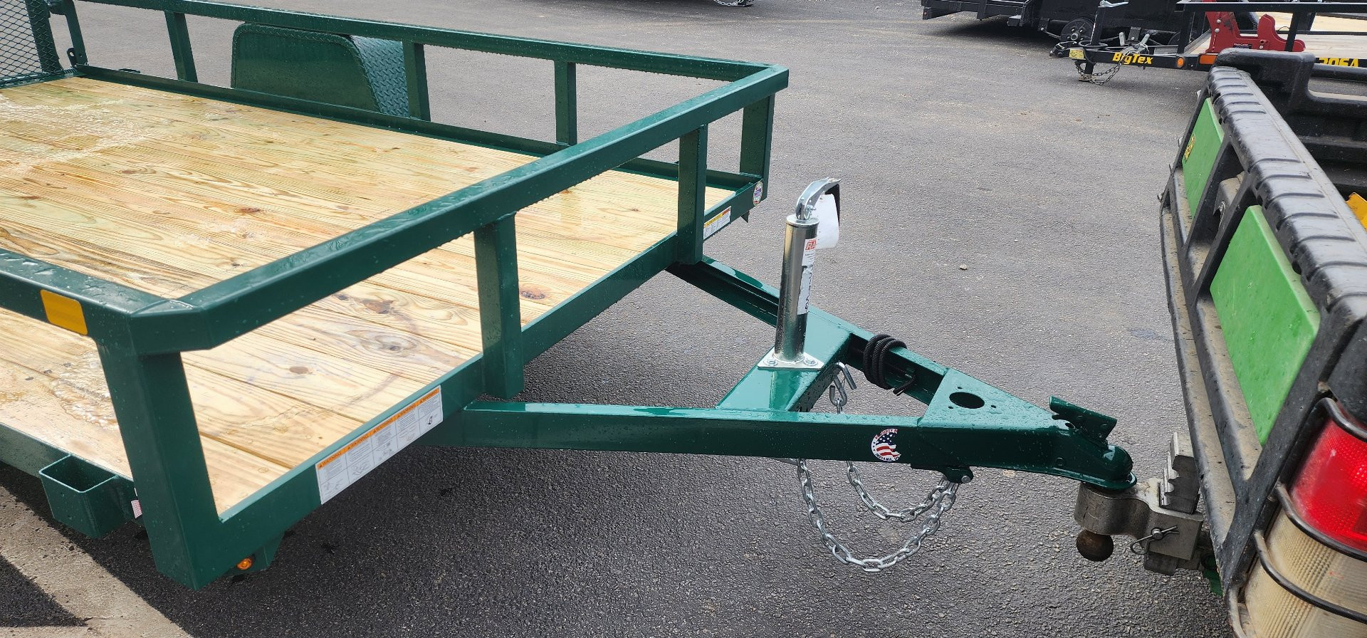 New 6 x 10 Sure-Trac Tube Top Utility Trailer 3k**GREEN“2025 Philadelphia Eagles Edition”