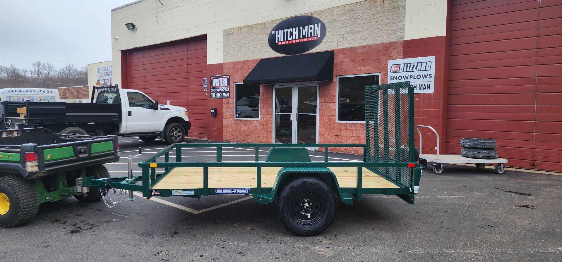 New 6 x 10 Sure-Trac Tube Top Utility Trailer 3k**GREEN“2025 Philadelphia Eagles Edition”