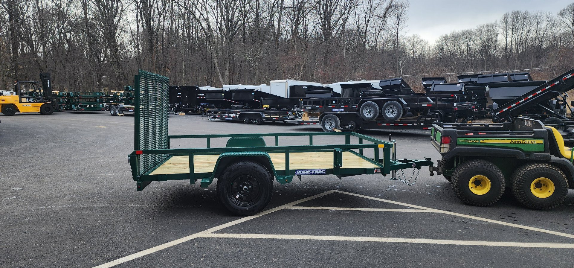 New 6 x 10 Sure-Trac Tube Top Utility Trailer 3k**GREEN“2025 Philadelphia Eagles Edition”