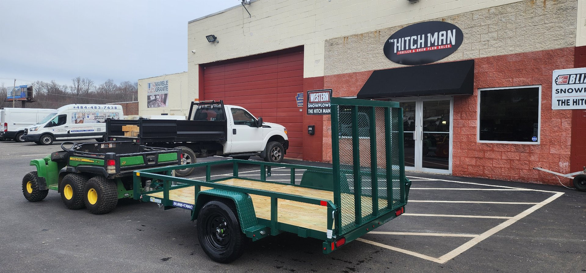 New 6 x 10 Sure-Trac Tube Top Utility Trailer 3k**GREEN“2025 Philadelphia Eagles Edition”