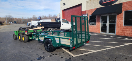 New 5 x 10 Sure-Trac Tube Top Utility Trailer 3k**GREEN“2025 Philadelphia Eagles Edition”