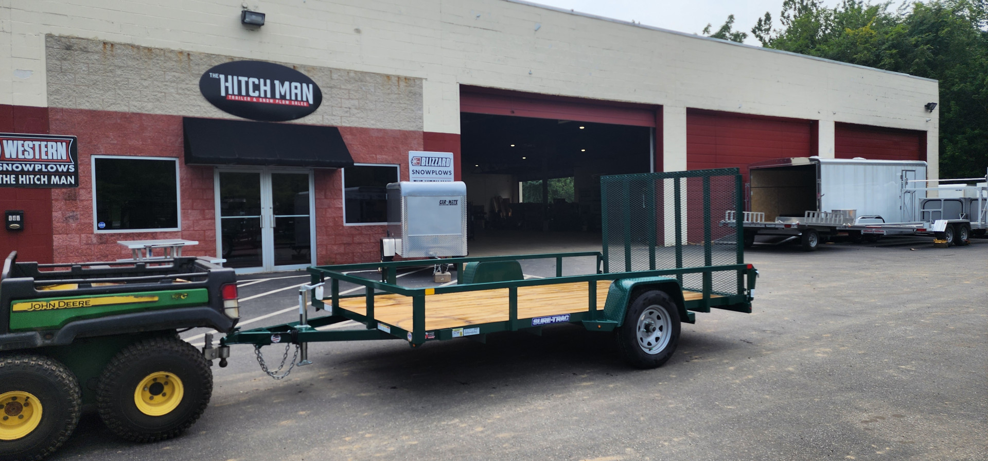 New 7 x 12 Sure-Trac Tube Top Utility Trailer 3k**GREEN“2025 Philadelphia Eagles Edition”