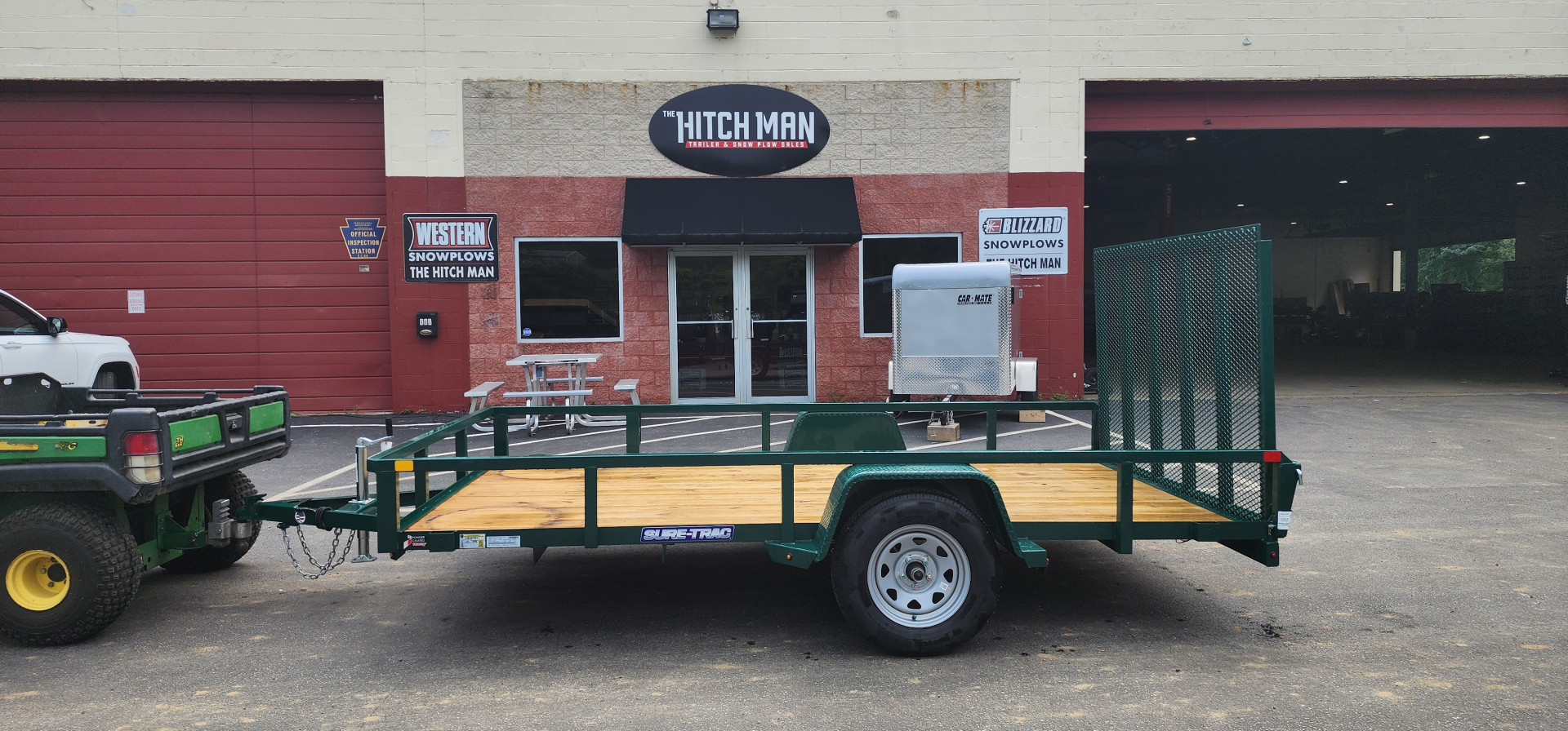New 7 x 12 Sure-Trac Tube Top Utility Trailer 3k**GREEN“2025 Philadelphia Eagles Edition”