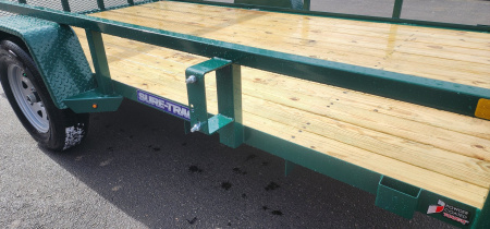 New 7 x 12 Sure-Trac Tube Top Utility Trailer 3k**GREEN“2025 Philadelphia Eagles Edition”