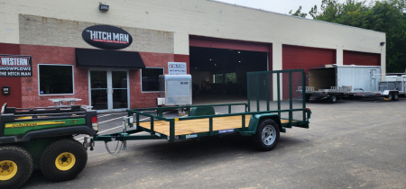 New 7 x 12 Sure-Trac Tube Top Utility Trailer 3k**GREEN“2025 Philadelphia Eagles Edition”