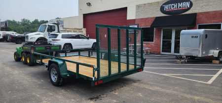New 7 x 12 Sure-Trac Tube Top Utility Trailer 3k**GREEN“2025 Philadelphia Eagles Edition”