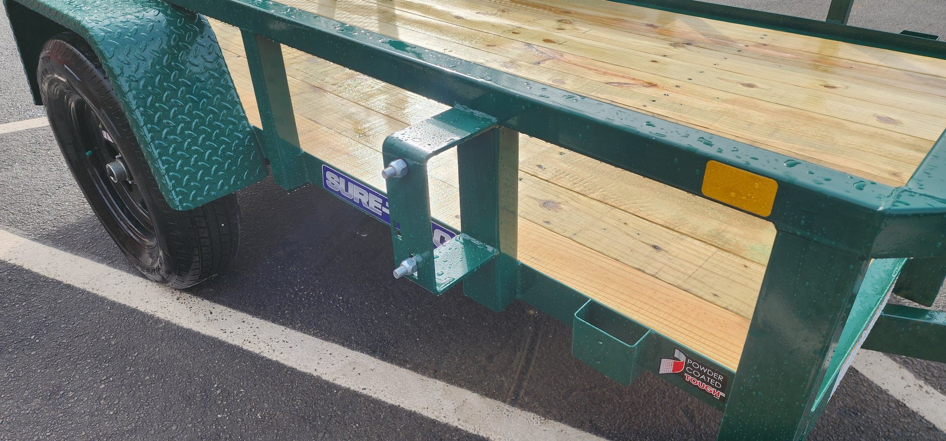 New 5 x 8 Sure-Trac Tube Top Utility Trailer 3k ***GREEN“2025 Philadelphia Eagles Edition”