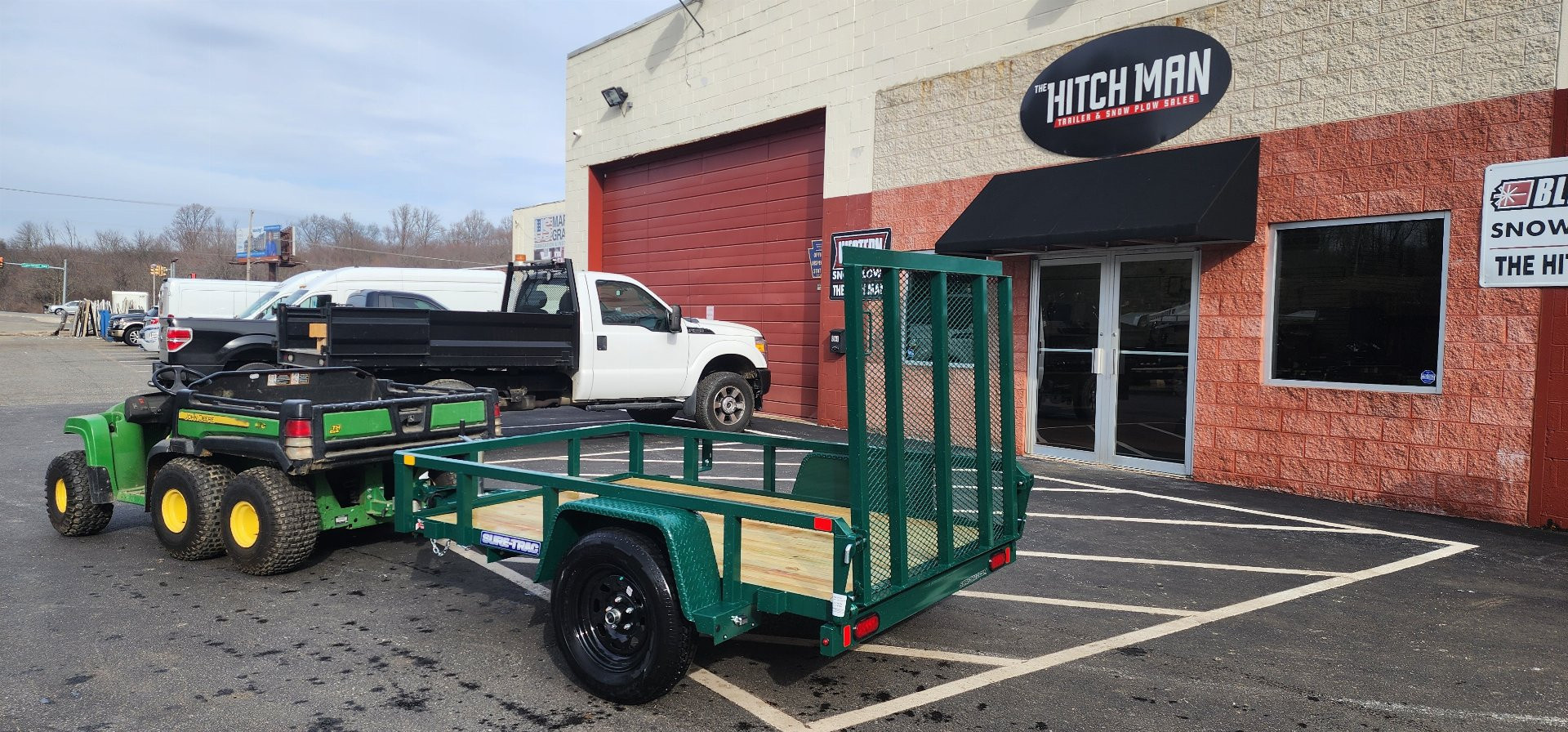 New 5 x 8 Sure-Trac Tube Top Utility Trailer 3k ***GREEN“2025 Philadelphia Eagles Edition”