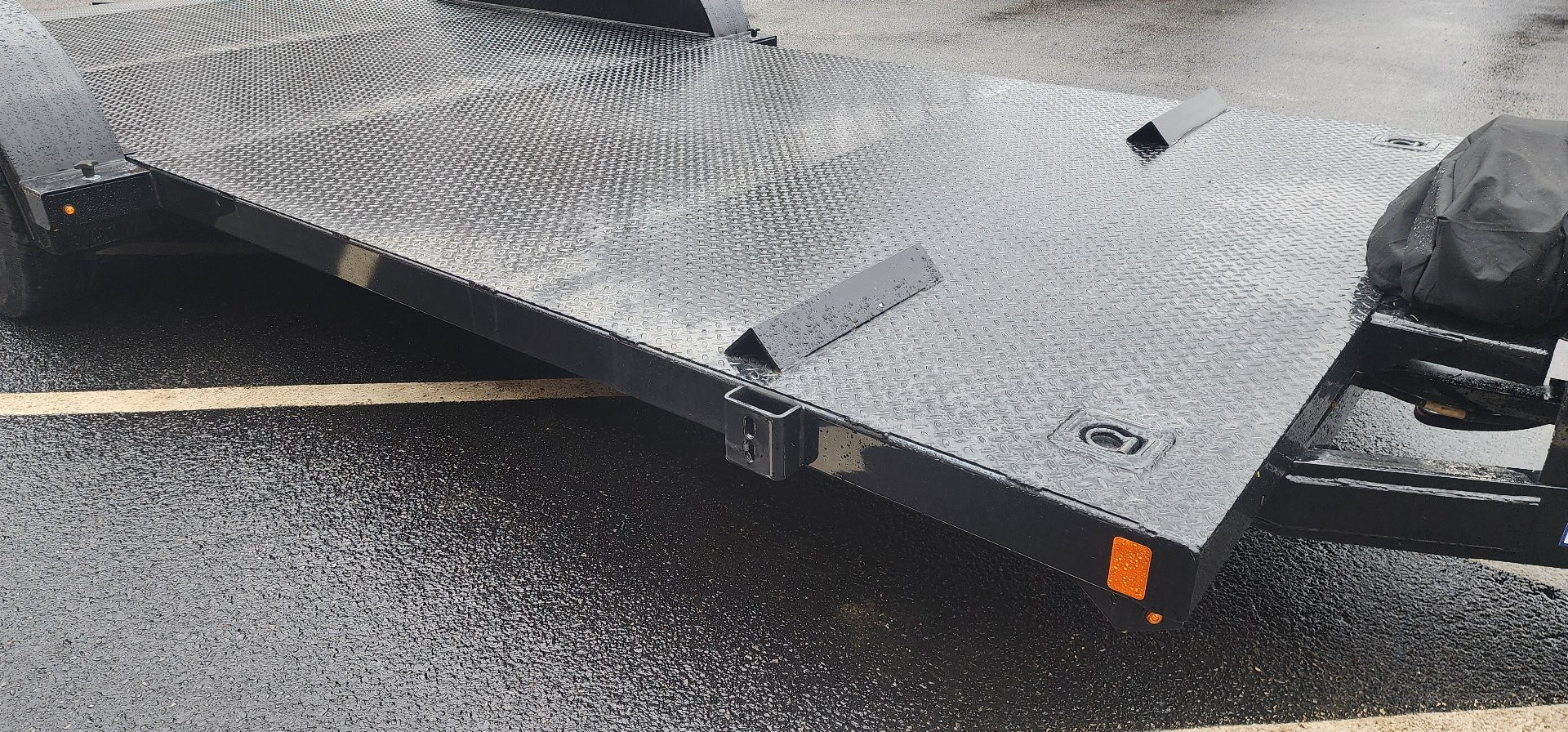 New 7 x 20 BWISE Hydraulic Tilt Equipment /Car Hauler Trailer 10k***WINCH INCLUDED