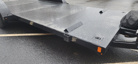 New 7 x 20 BWISE Hydraulic Tilt Equipment /Car Hauler Trailer 10k***WINCH INCLUDED