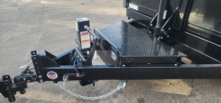 New 7 x 16 Sure-Trac HD Telescopic 4ft High Side Dump Trailer 14k