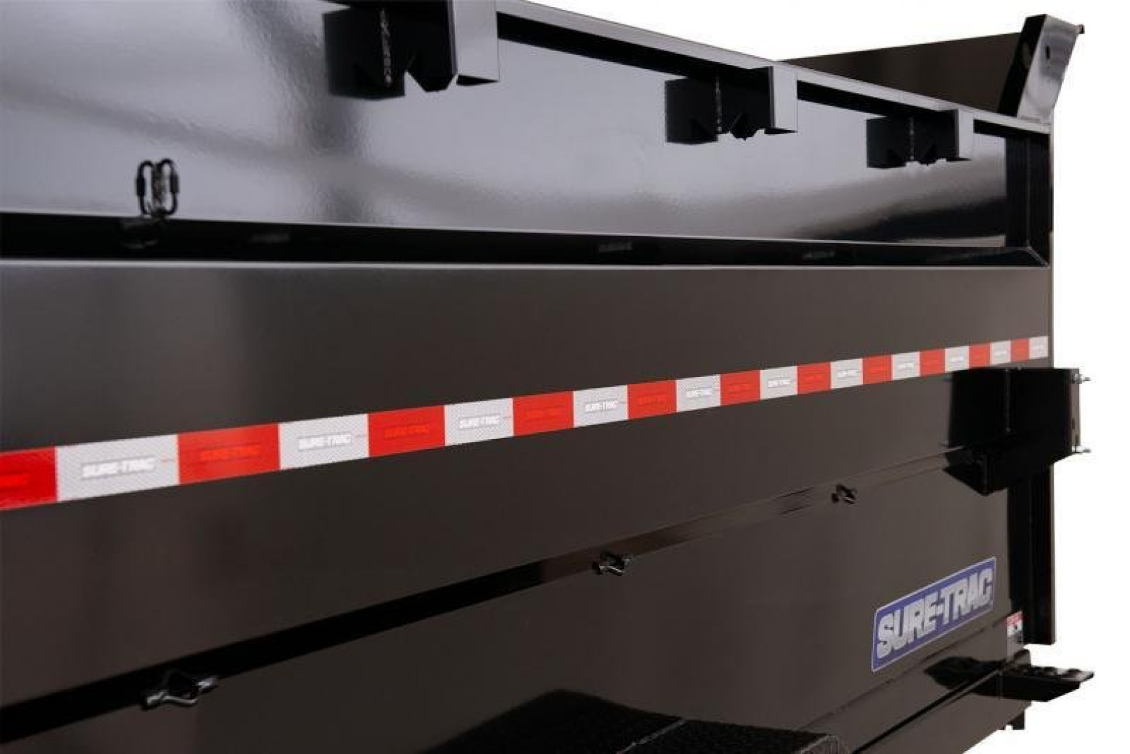 New 7 x 14 Sure-Trac Low-Pro Telescopic Dump Trailer 4ft High Sides 14k