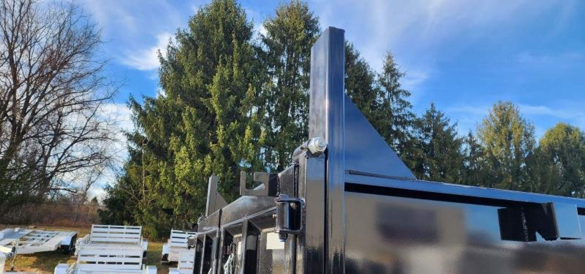 New 7 x 14 Sure-Trac Low-Pro Telescopic Dump Trailer 4ft High Sides 14k