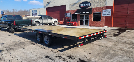 New 8.5 x 20 Sure-Trac Low Profile Flat Deck Deckover Trailer  10k