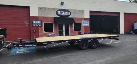 New 8.5 x 20 Sure-Trac Low Profile Flat Deck Deckover Trailer 10k