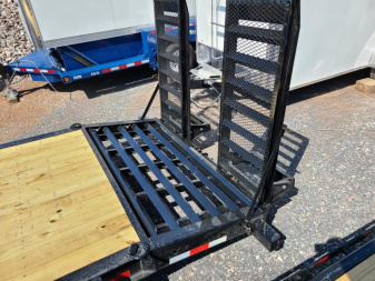 New 7 X 22 (19+3) Sure-Trac Pro Series I-Beam HD Implement Trailer, 17.6k GVWR **Loaded w/Standard Features