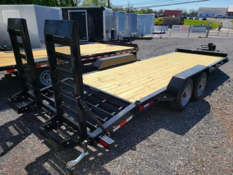 New 7 X 22 (19+3) Sure-Trac Pro Series I-Beam HD Implement Trailer, 17.6k GVWR **Loaded w/Standard Features