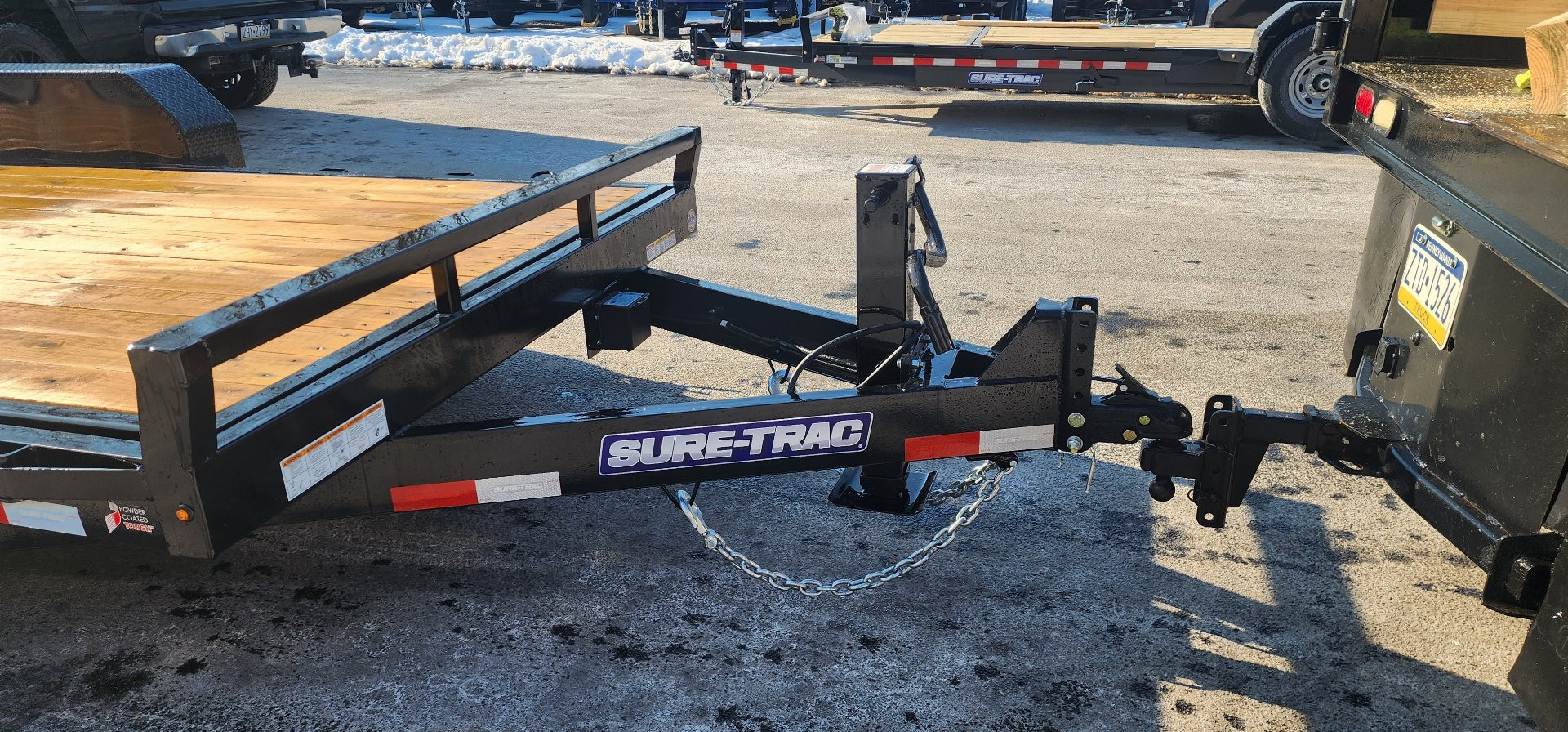 New 7 x 18 Sure-Trac Tilt Bed Equipment Trailer  14k