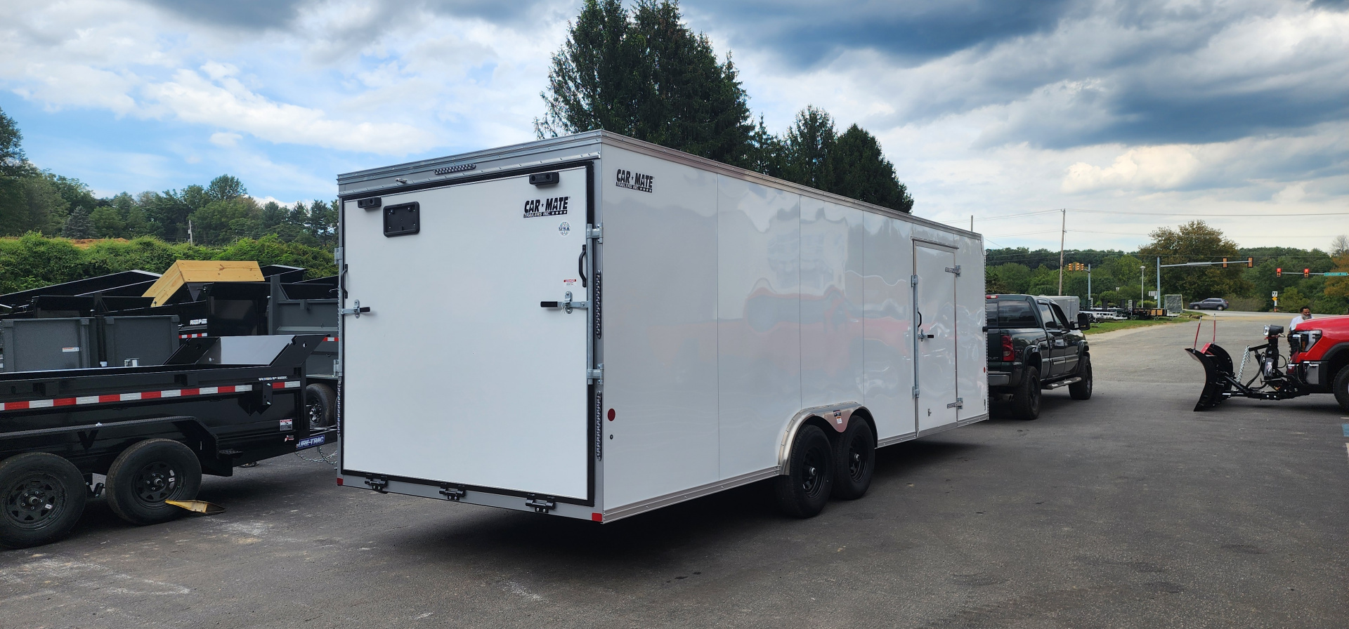 New 8 x 24 Car-Mate Custom Landscaper 10k / Enclosed Car Trailer