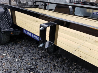 New 7 X 12 Sure-Trac Tube Top Utility Trailer, 3k GVWR ***w/Spring Assist Gate, Set Back Jack, Spare Mount