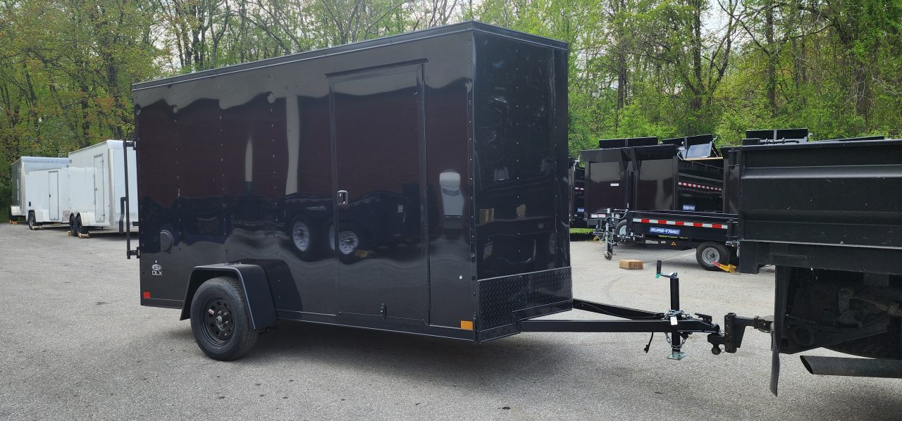 New 6 x 12 LOOK ST DLX Cargo Trailer Blackout Package 3k