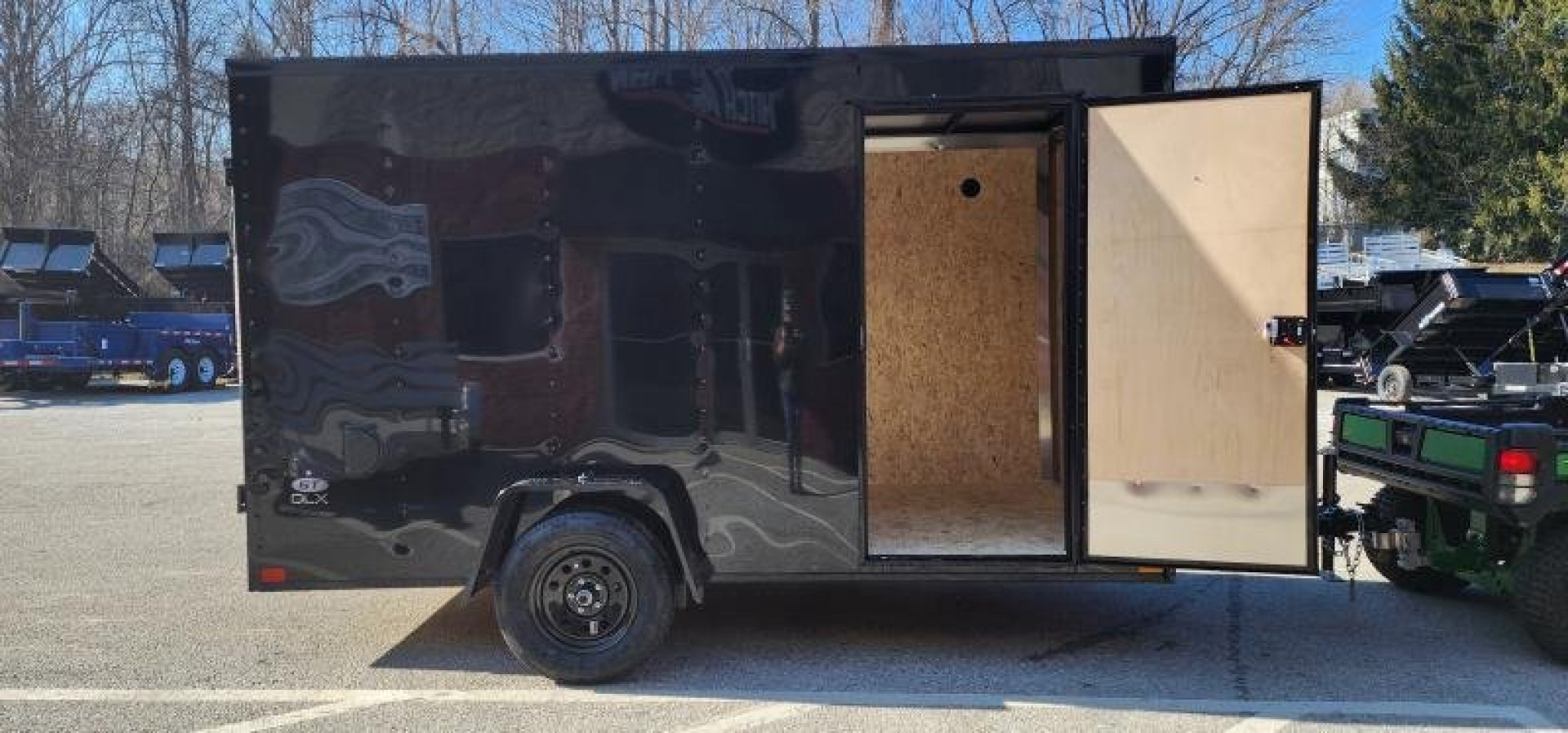 New 6 x 12 LOOK ST DLX Cargo Trailer Blackout Package 3k