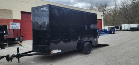 New 6 x 12 LOOK ST DLX Cargo Trailer Blackout Package 3k