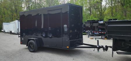 New 6 x 12 LOOK ST DLX Cargo Trailer Blackout Package 3k