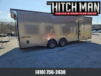 New 8.5 x 24 Homesteader Champion Enclosed Cargo Trailer, 10k ***Charcoal Black Out w/Spread Torsion Axles, PolyCor Side Panels & Alum Wheels