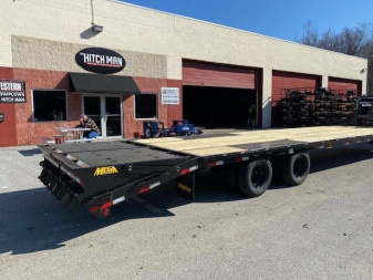 New 8.5 x 40 (35+5) 22GN Big Tex Deckover Equipment Trailer w/ Mega Ramps & Spare tire** 23.9k